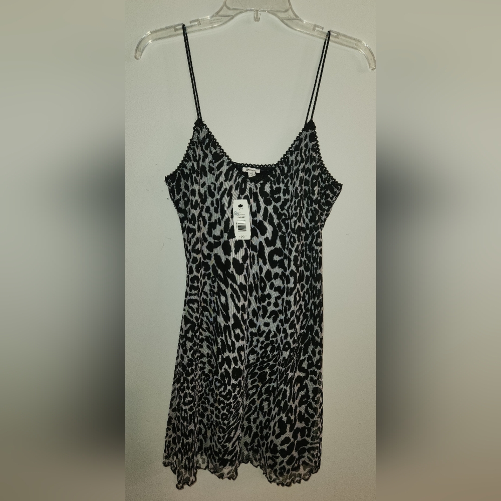 Leopard Mesh Dress